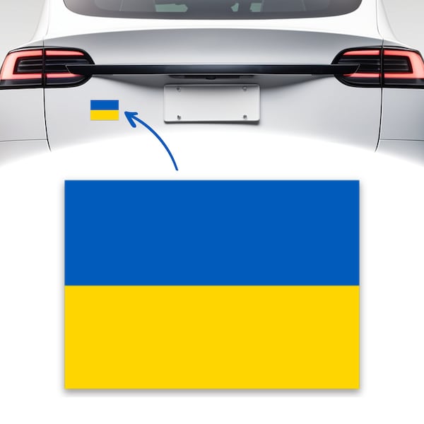 Ukrainian Flag Magnet - 50% of Profits will go to Ukraine Relief Efforts - Made in the USA