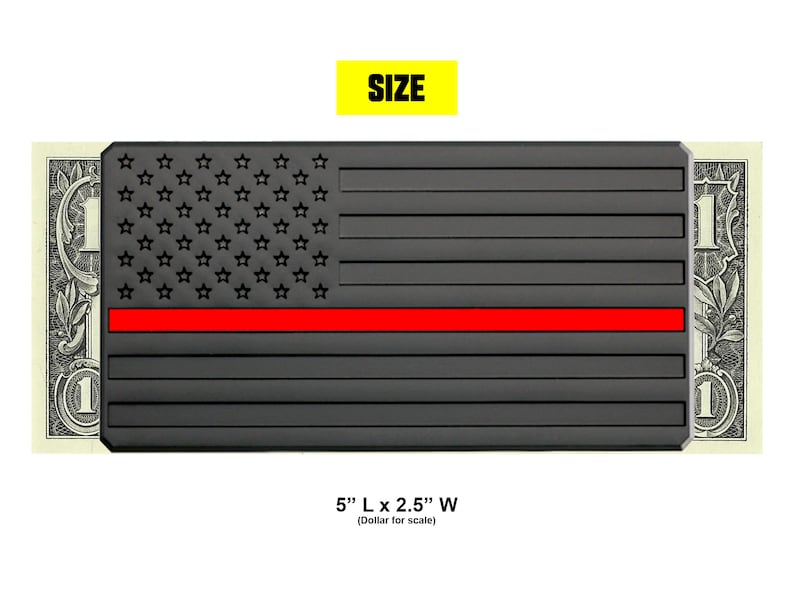 Thin Red Line Firefighter Gifts Flag Emblem Badge Decal Sticker for Jeep Subaru Toyota Ford Chevrolet Truck image 6