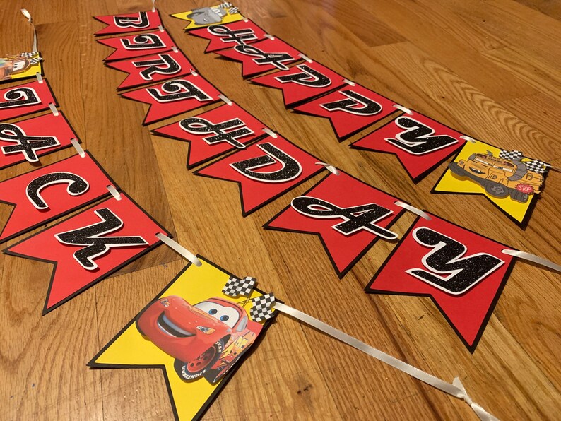 Cars Themed Party Banner. Cars Birthday Decor. Cars Party Etsy