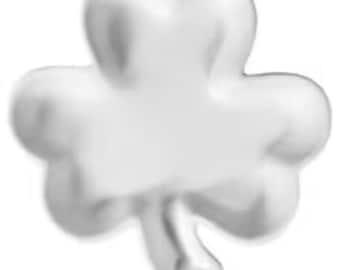 Unpainted bisque Ceramic Lucky Shanrock plate.  Can be fired or painted with Acrylic paints