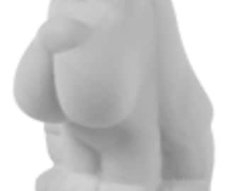 Cerámica bisque ceremaic Sitting Dog Bank sin pintar para pintar. Se puede cocer o pintar con acrílico.