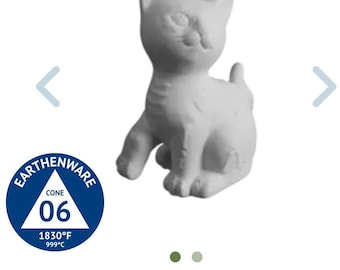 Ready To Paint Ceramic - Day of the Dead Kitty