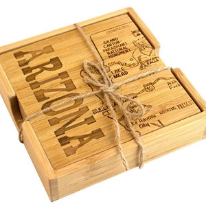 Arizona Puzzle 4 - Pc. Coaster Set with Case