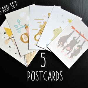 5 bellissime cartoline per bambini per il loro compleanno o sorpresa