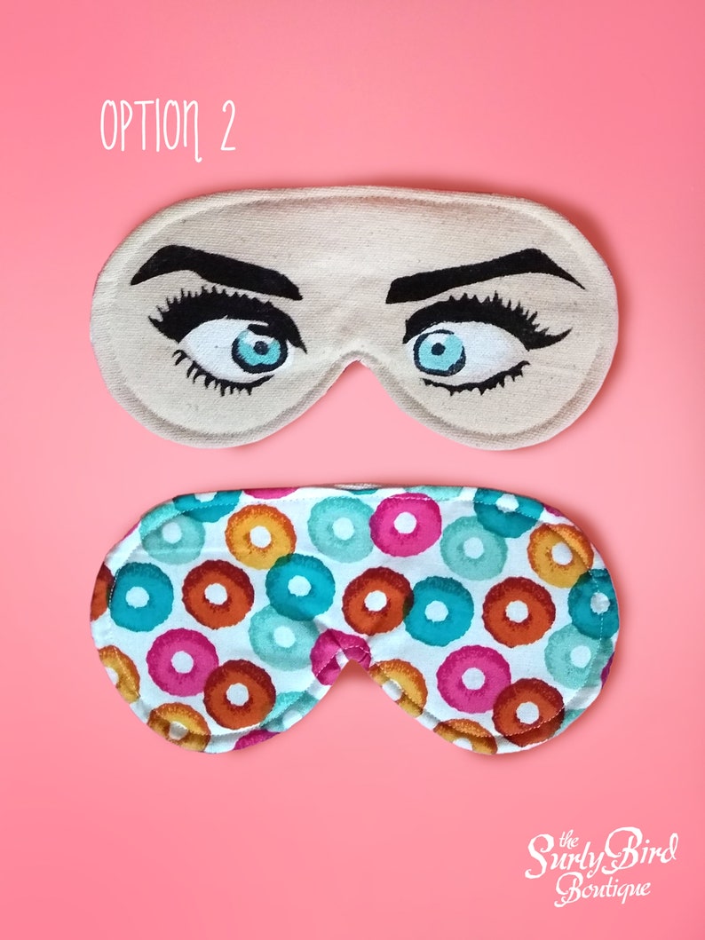 Crossed Eyes sleep mask goofy looking eye mask white elephant Etsy