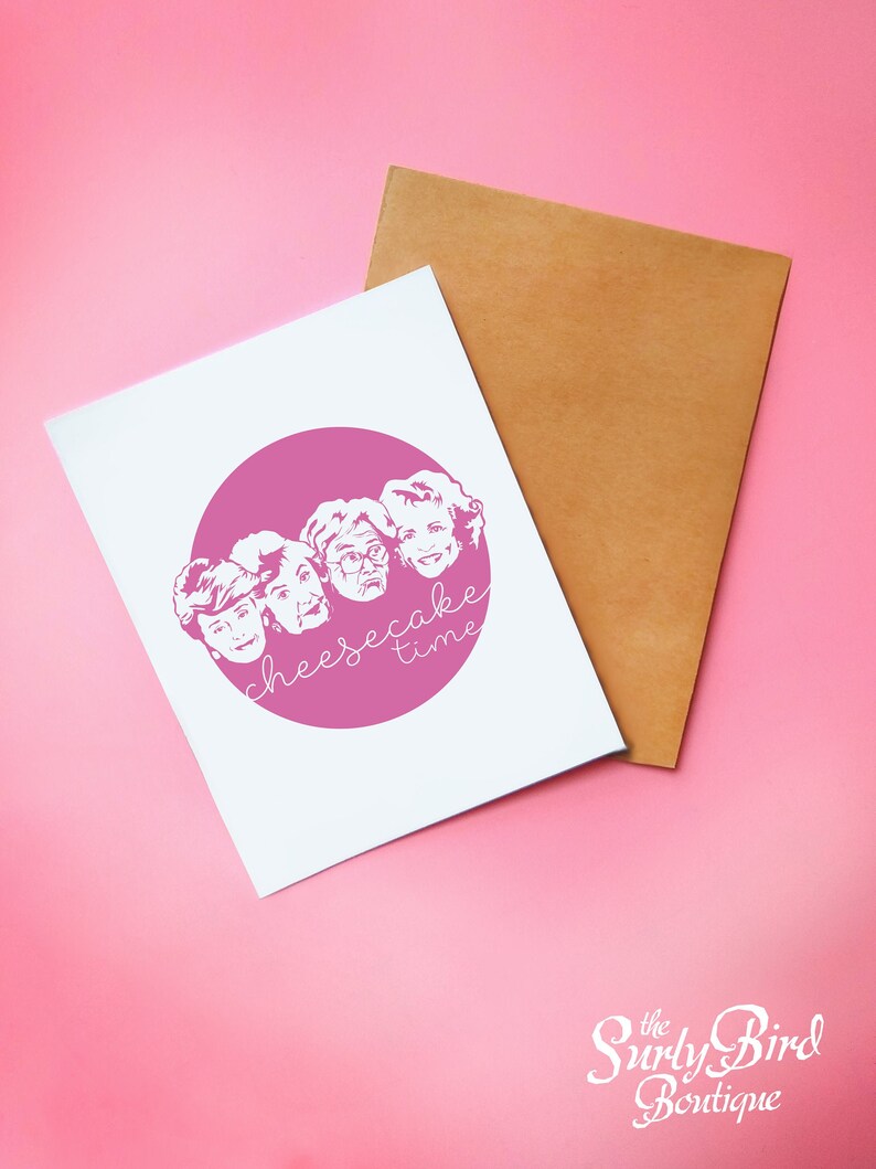 Golden Girls Thank You Cards Cheesecake Time Thank You For Etsy