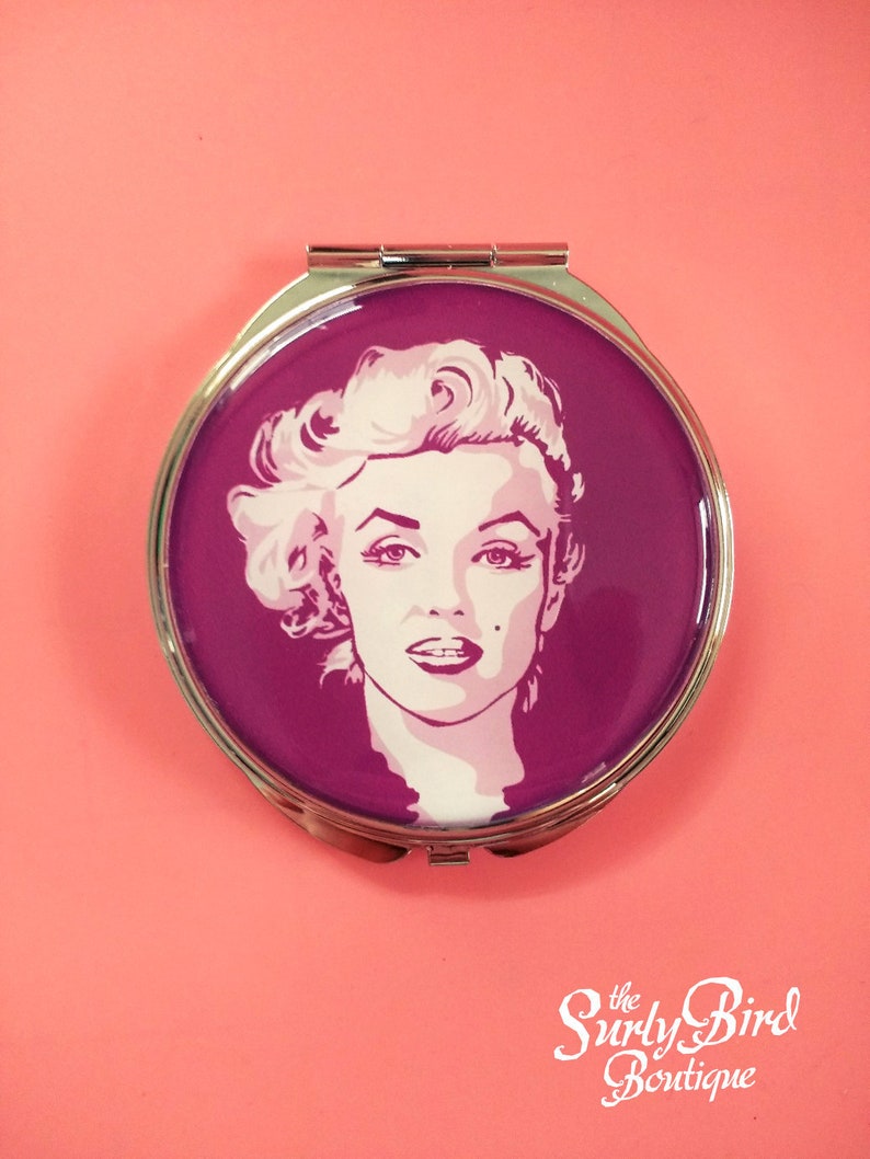 Marilyn Monroe Compact Pocket Mirror Hand Mirror Purse Etsy