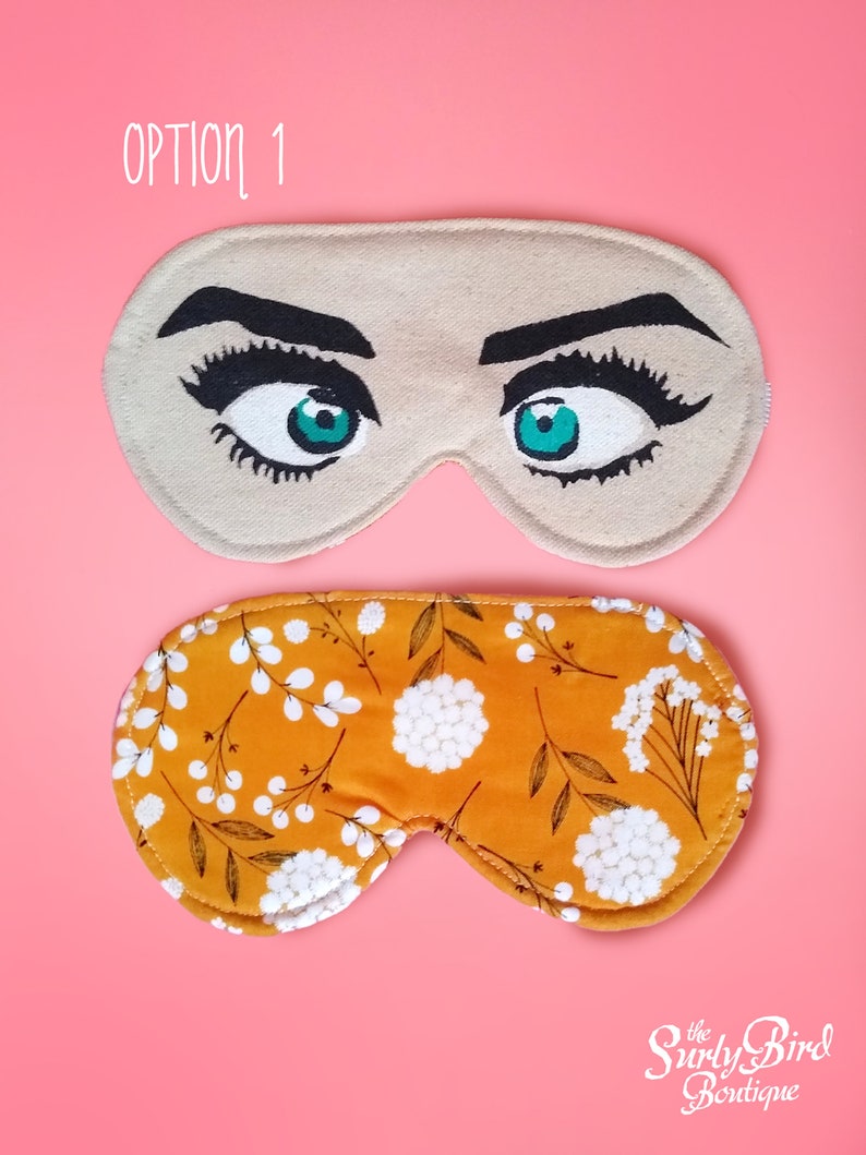Crossed Eyes sleep mask goofy looking eye mask white elephant Etsy