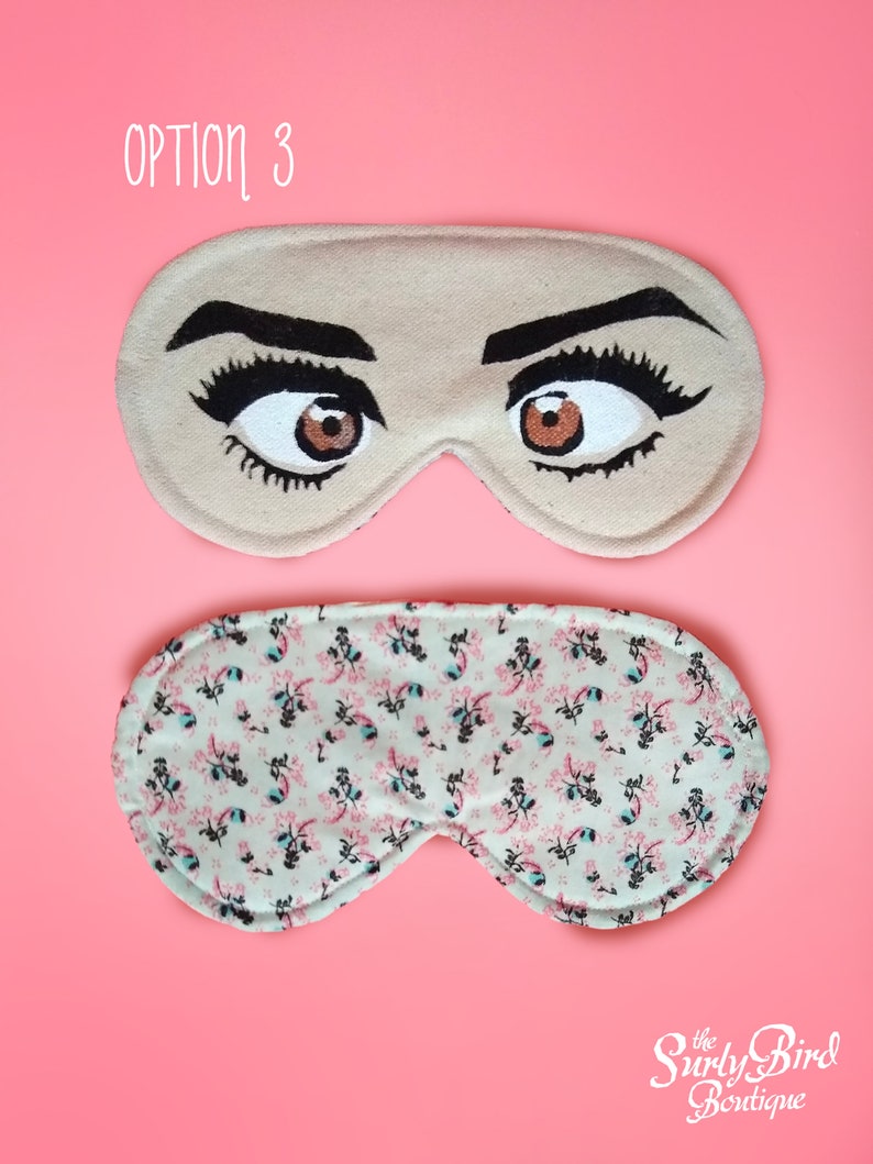 Crossed Eyes sleep mask goofy looking eye mask white elephant Etsy