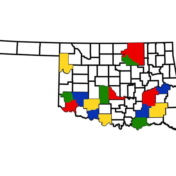 Oklahoma State Map - Etsy