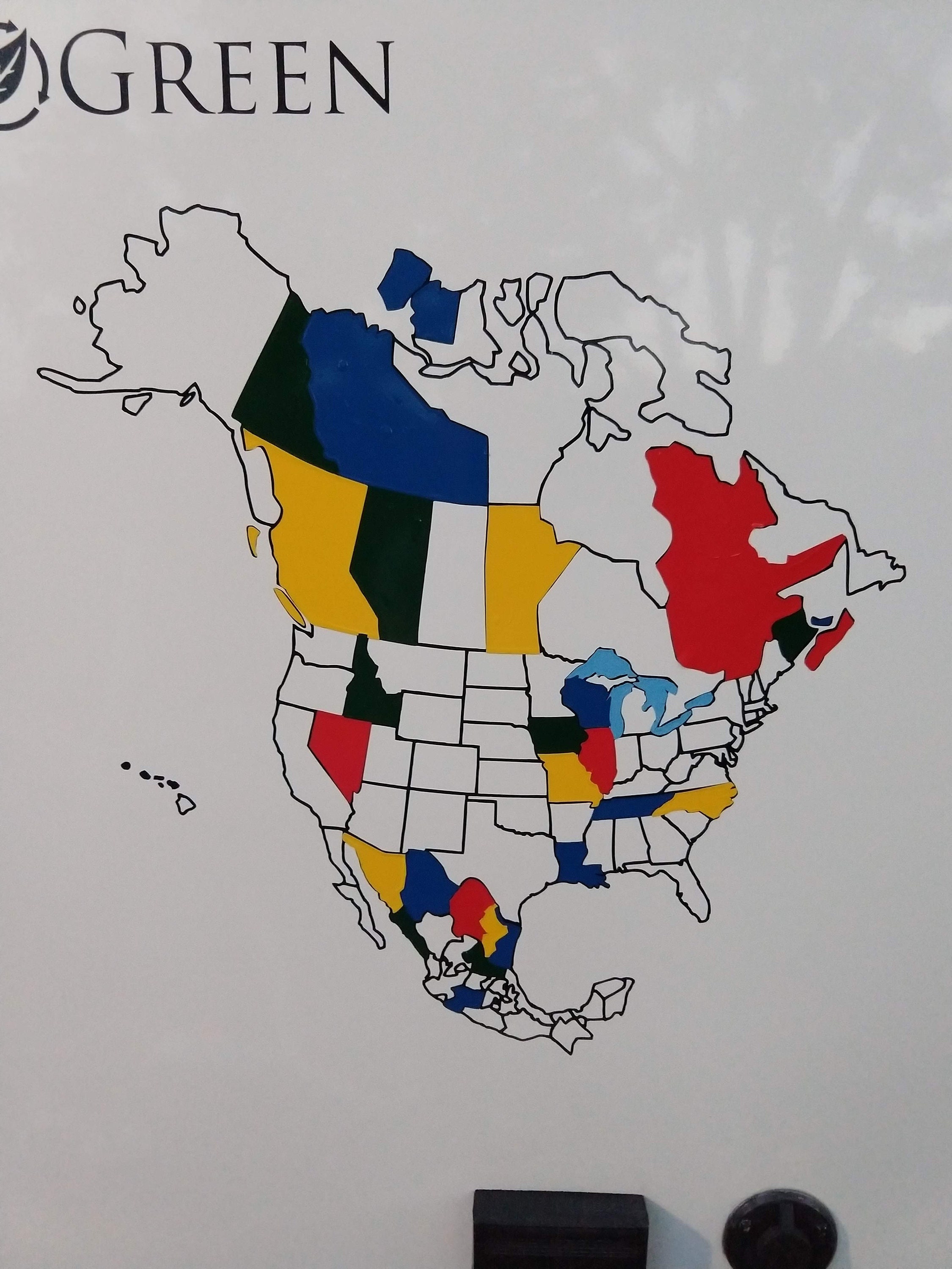 North America Decal Adventure Tracker - US Decal, Canada Decal, Mexico Decal, Camper Decal, Adventure Tracker, North America Map, Camping