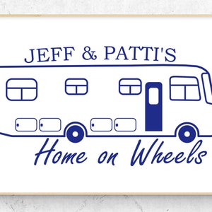 Class A Camper Decal (6&quot; x 3.3&quot;), Class A Camping Decal, Diesel Pusher Decal, Camper Decal, Home on Wheels decal, Custom Camping decal