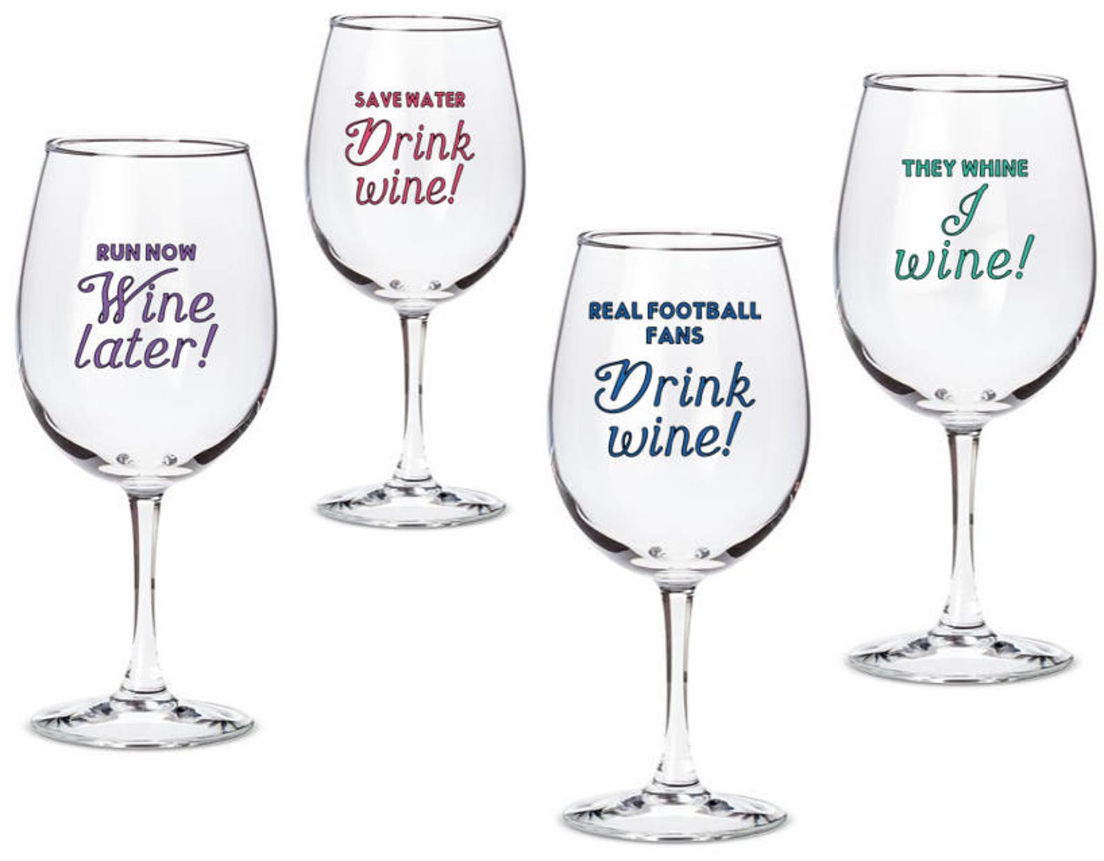They Whine I Wine Decal Wine Glass Decal Wine Glass for Etsy