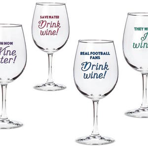 Save water drink wine decal, Save Water, Drink Wine, Wine magnet, glass decal, wine decal, barware decal, Tervis decal image 4
