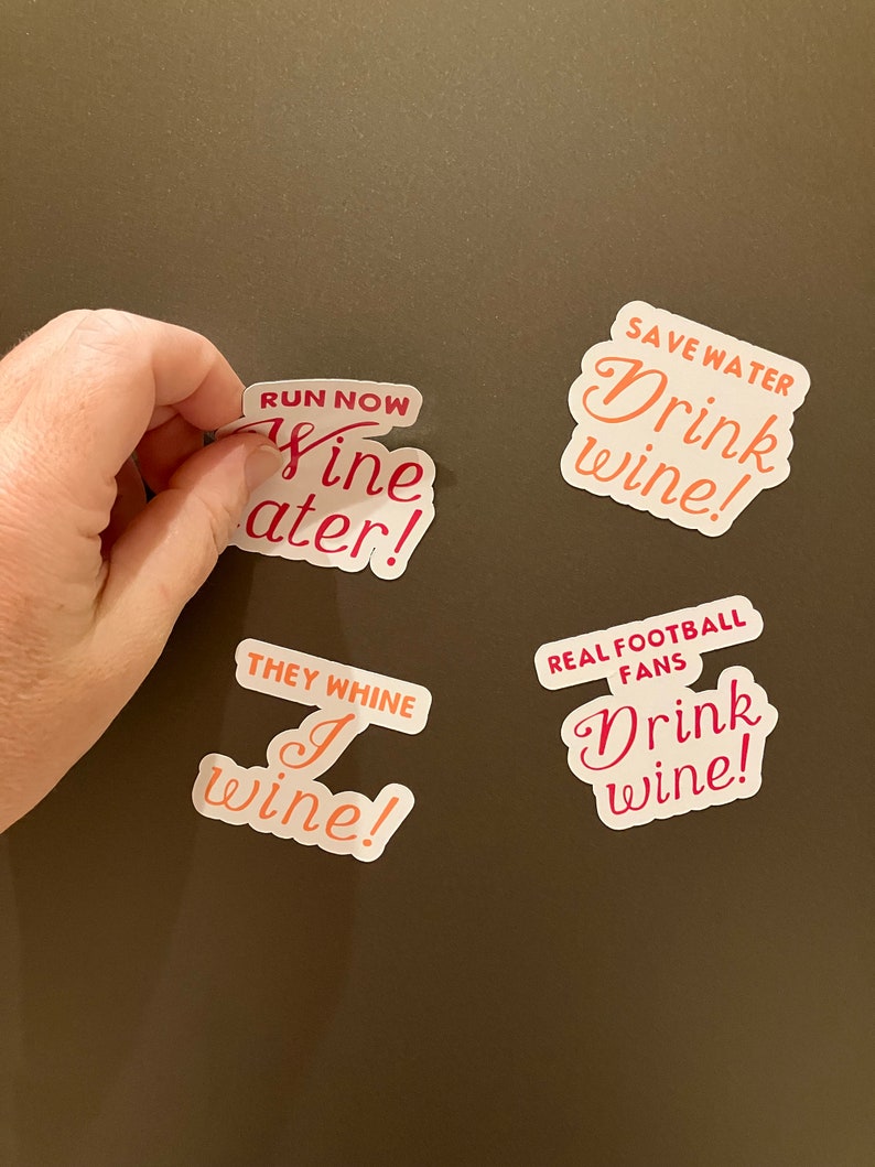 Save water drink wine decal, Save Water, Drink Wine, Wine magnet, glass decal, wine decal, barware decal, Tervis decal image 9