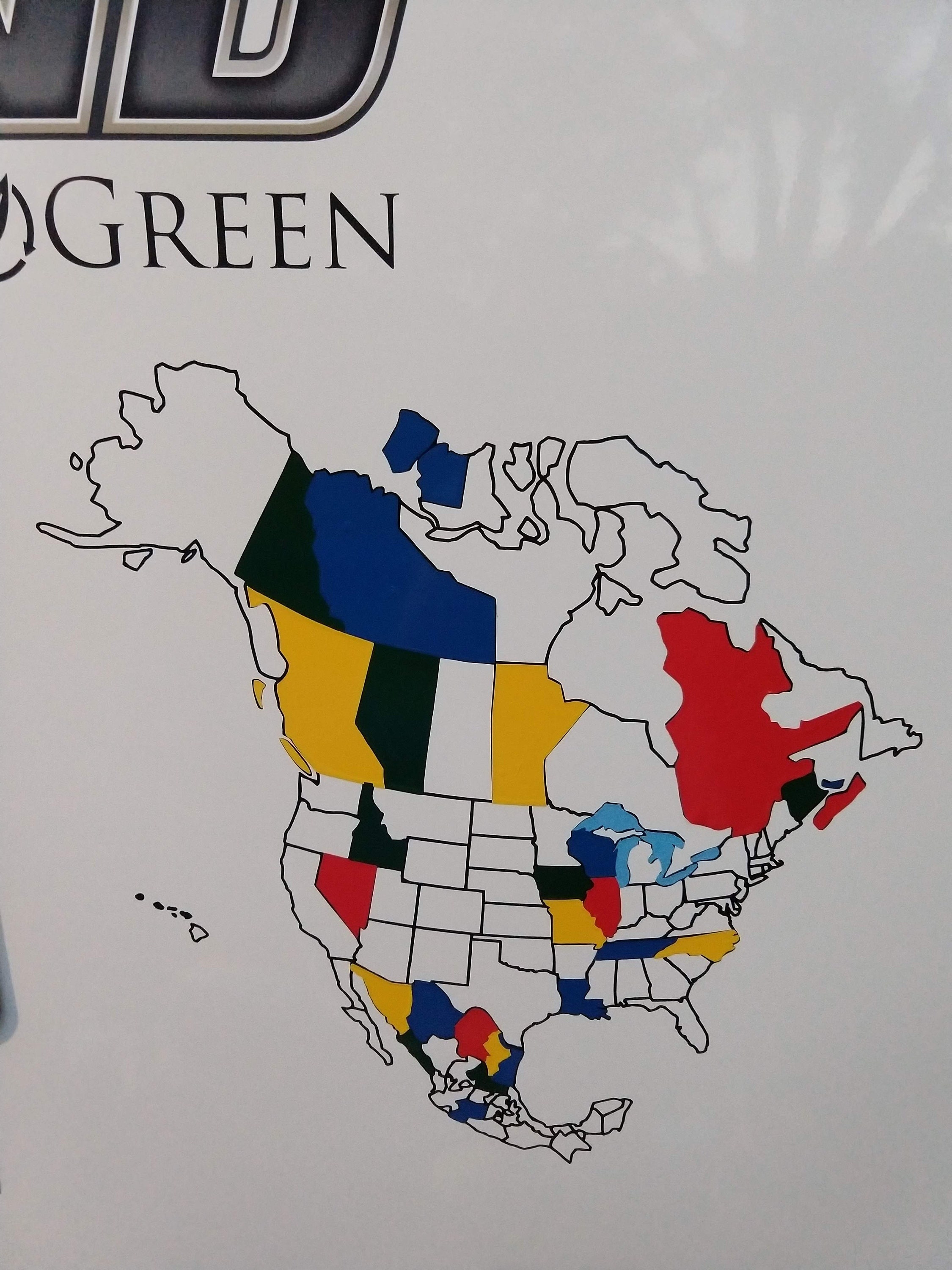 North America Decal Adventure Tracker - US Decal, Canada Decal, Mexico Decal, Camper Decal, Adventure Tracker, North America Map, Camping