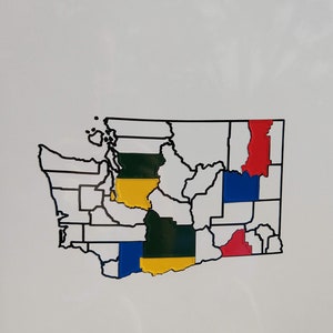 Washington County Map Adventure Tracker Washington County Map, RV Decal Map, Washington Decal Map, Washington State Map, Washington Camping image 5