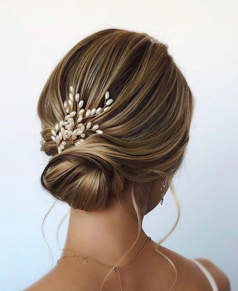 Bridal headpiece Wedding hair piece Bridal hair piece Bridal hair accessories Bridal hair vine Wedding hair pins Gold bridal hair pins