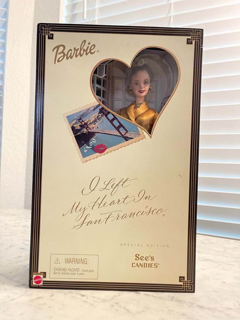 2001 See's Candy Barbie. I Left My Heart in San Francisco Barbie. See's Candy Special Edition
