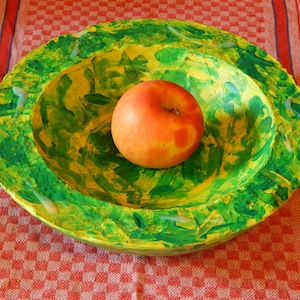 Concrete bowl, decoration bowl, fruit bowl, tabletop storage, unique gift idea