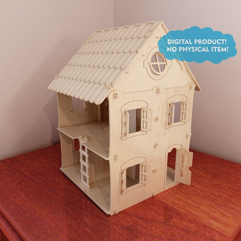 laser cut dollhouse