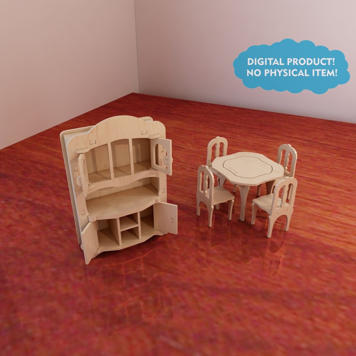 Big plywood Doll house v1 Dolls furniture Pack. 16 scale Etsy