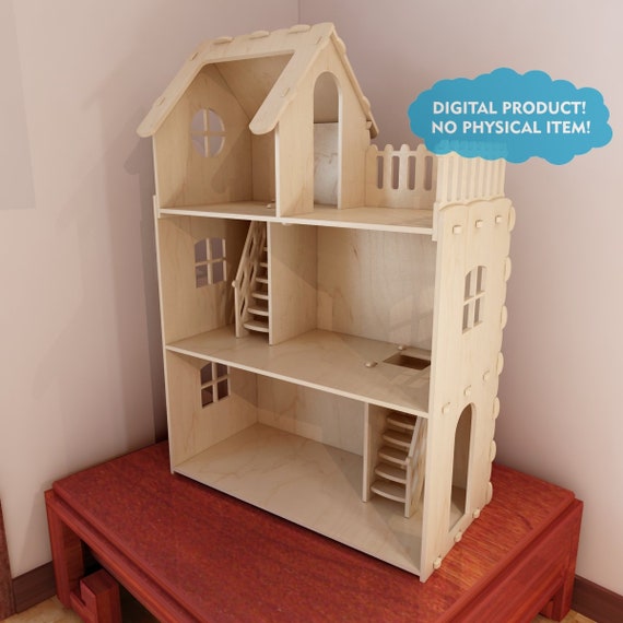 laser cut dollhouse
