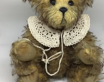Bears and dolls collar Crocheted collar made of thin cotton yarn for doll and bear