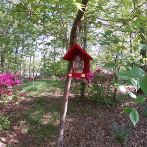 These Bird Feeders work Easy to Fill, Easy to Clean Feed the birds with this handcrafted Mason Jar time tested bird feeder image 8