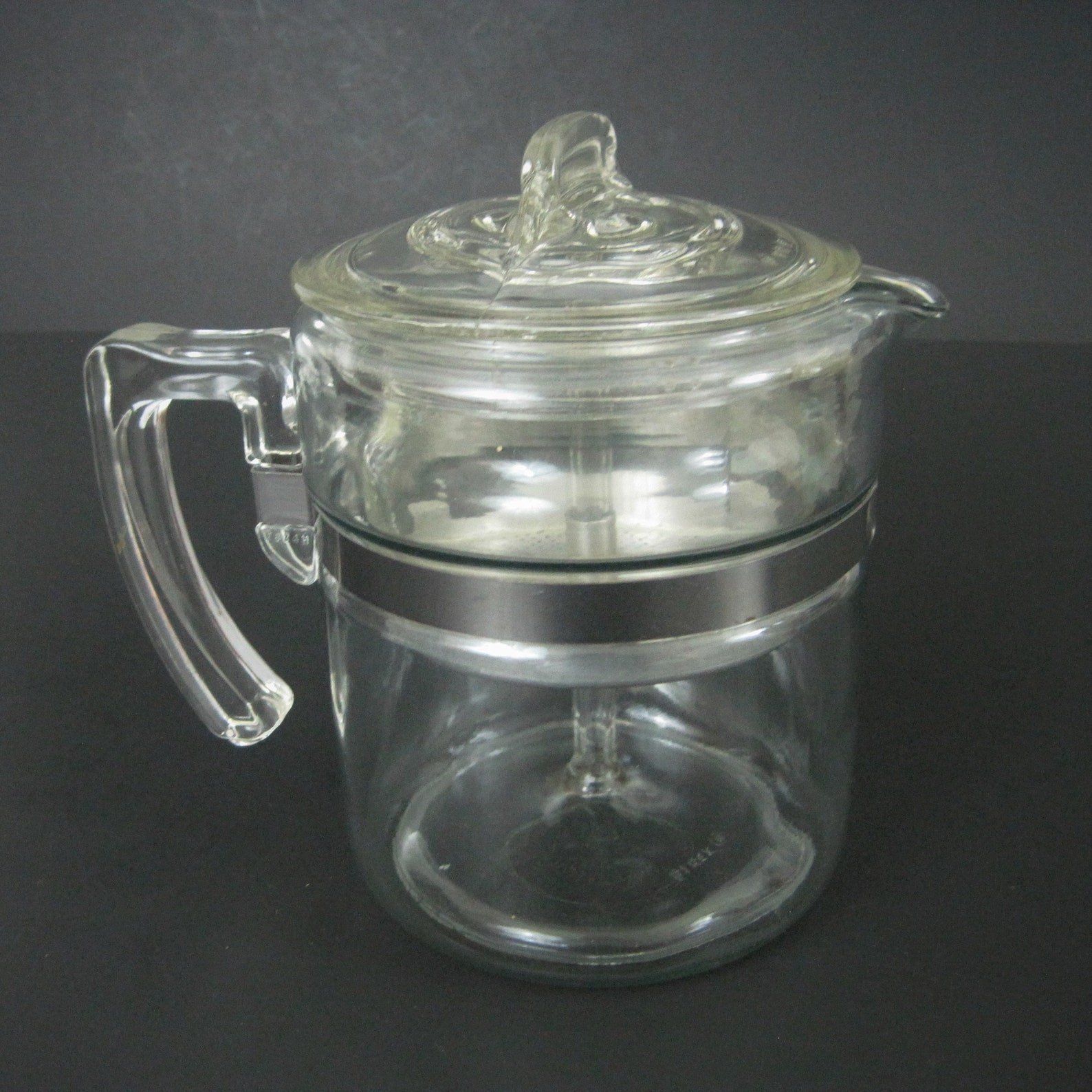 Pyrex Flameware Coffee Percolator 7824 Older Version Clear Etsy