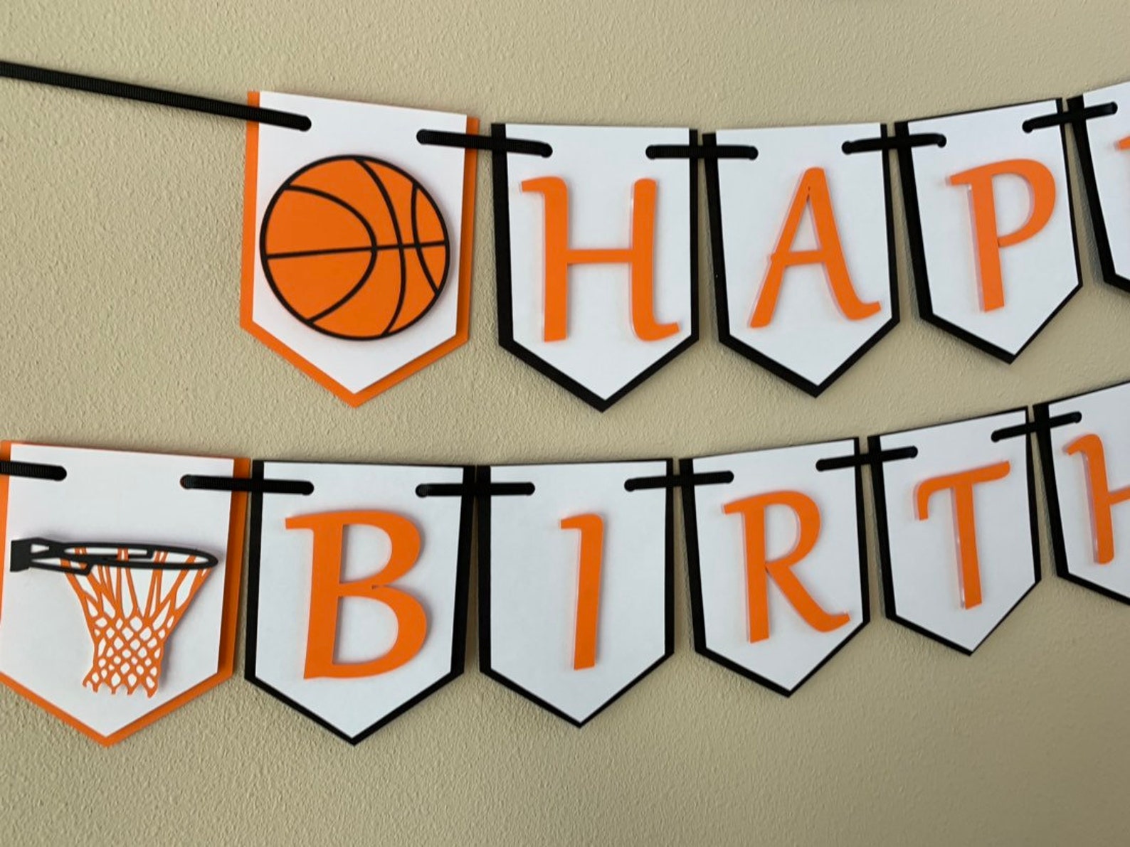 Basketball birthday banner | Etsy