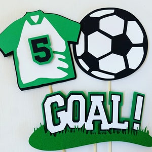 Soccer centerpiece sticks