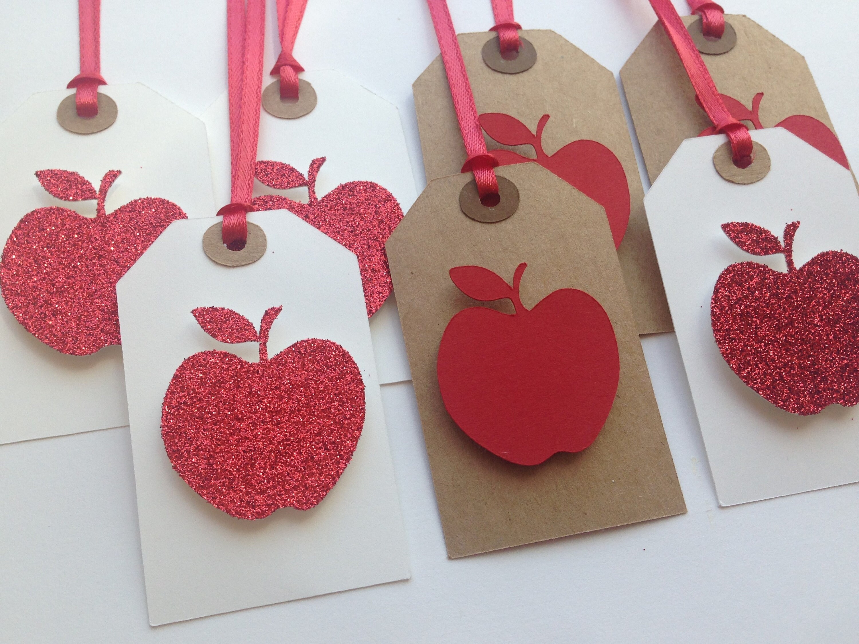 Apple Gift Tags/party Favor Tags Etsy