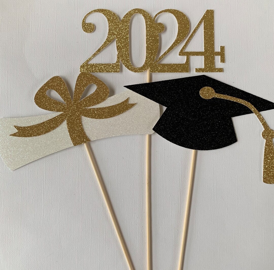 2024 Black/Orange/Gold Graduation Tassel - Every School Color Available  -Made in USA