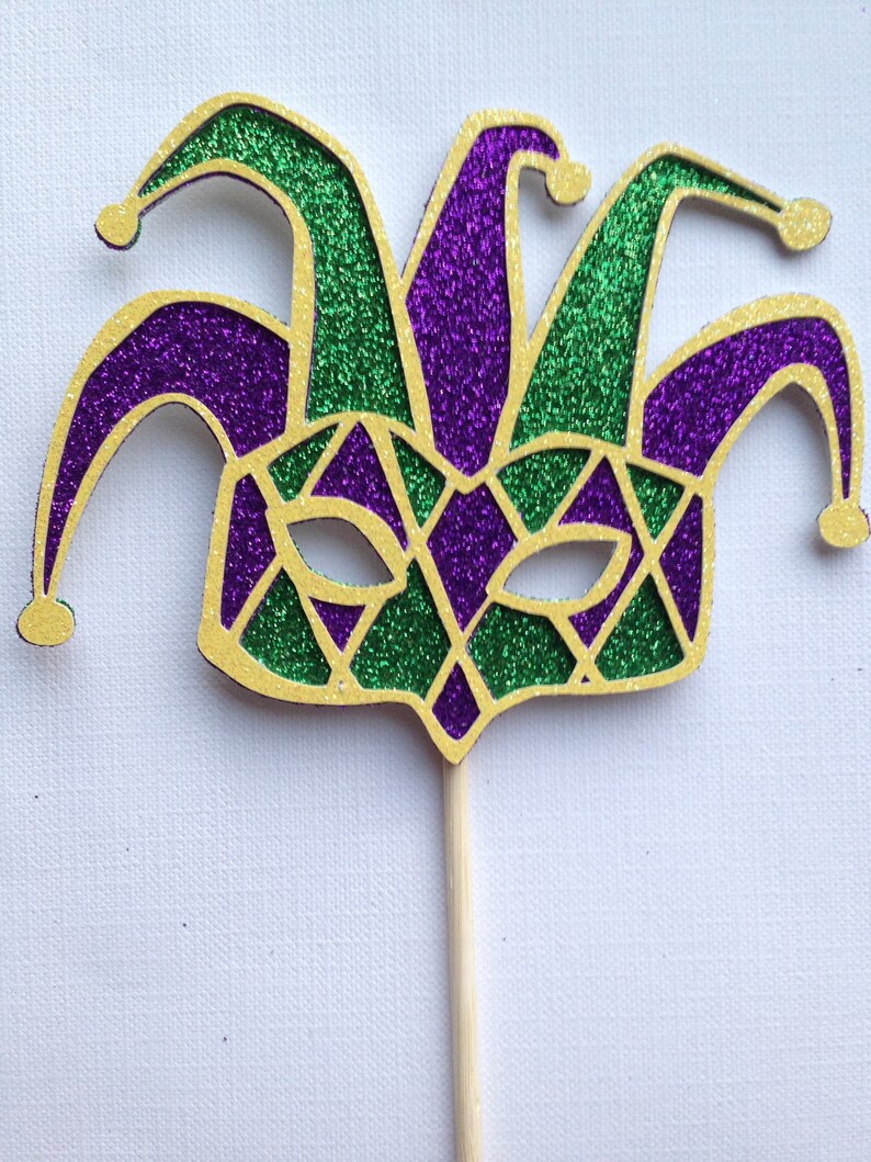 Mardi Gras Centerpiece sticks image 2