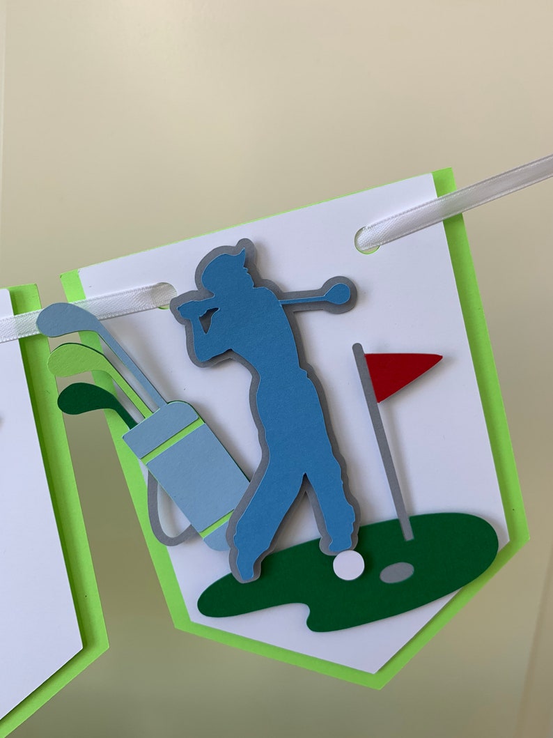 Golf Themed Happy Birthday Banner - Etsy