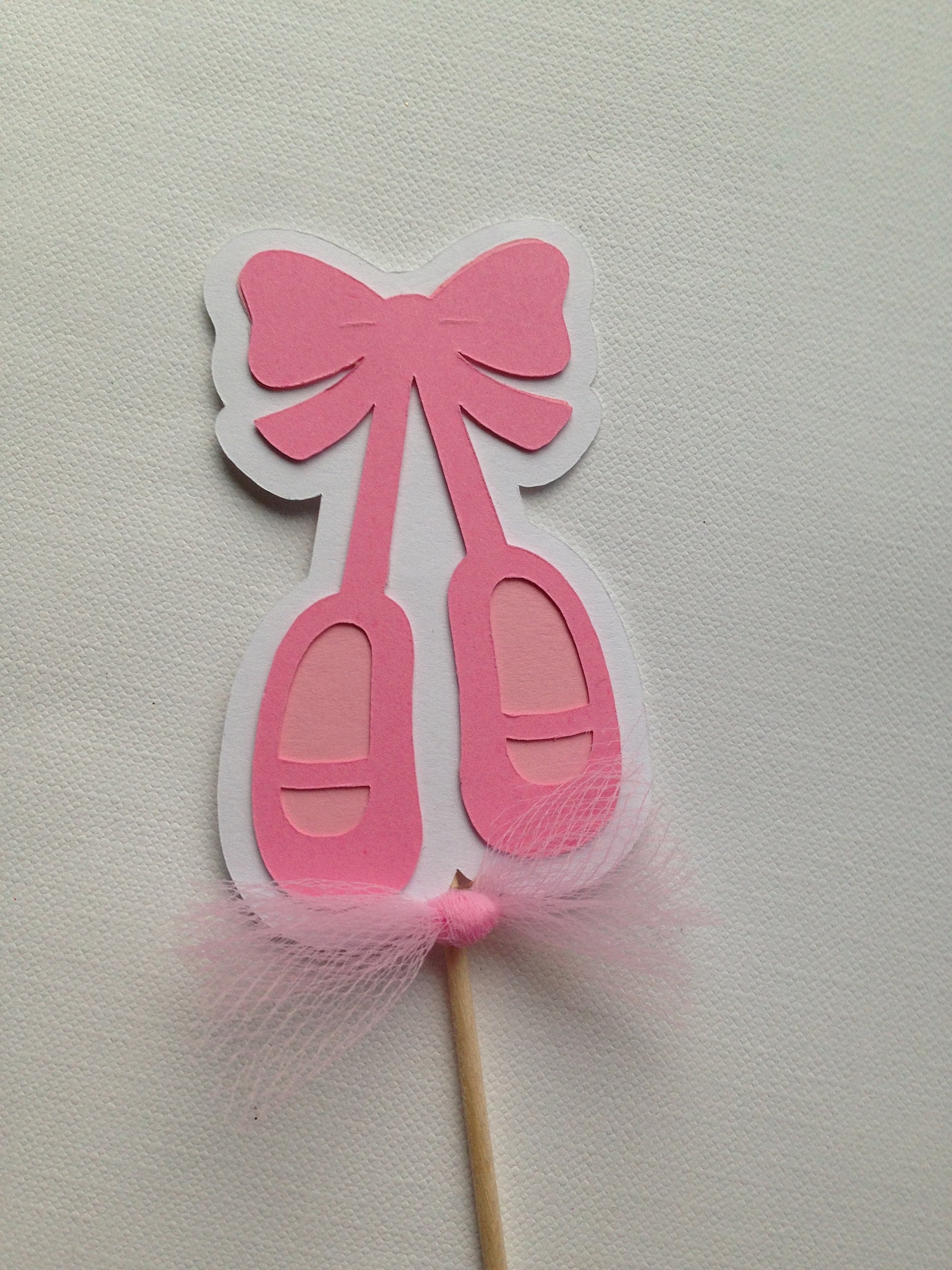 ballet slipper cupcake toppers