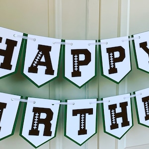 Football name/Happy Birthday Banner