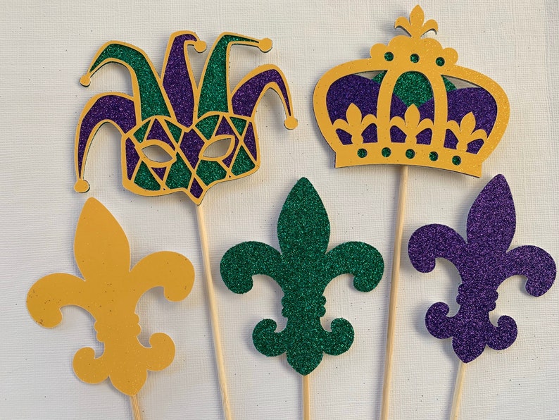 Mardi Gras Centerpiece sticks image 10