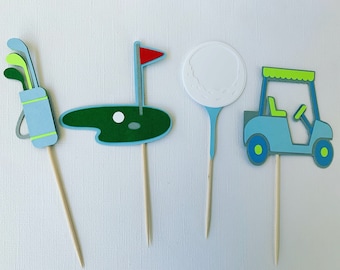 Golf cupcake toppers