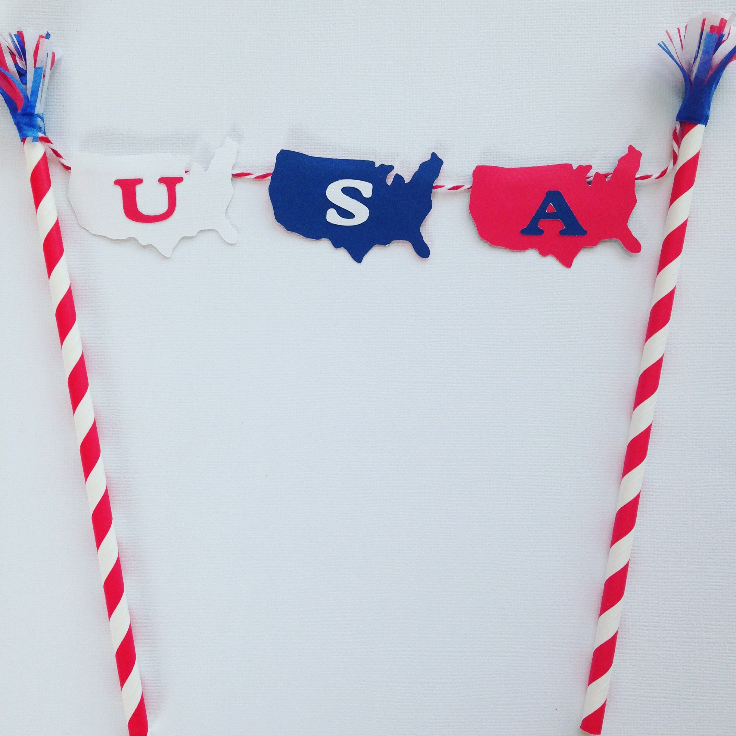 USA cake topper Etsy