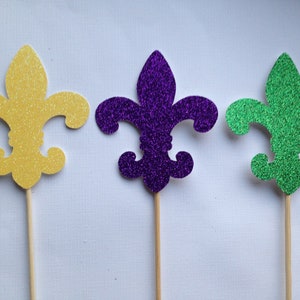 Mardi Gras Centerpiece sticks image 4