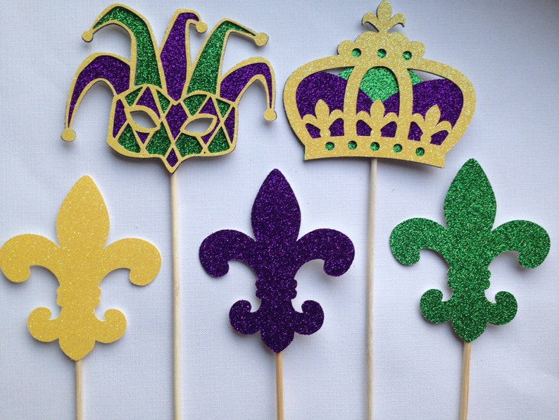 Mardi Gras Centerpiece sticks image 7