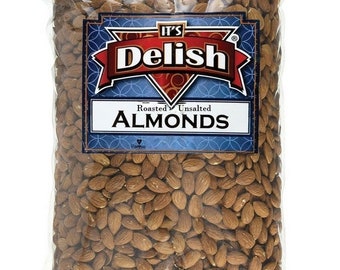 Gourmet Whole Almonds Roasted Unsalted by Its Delish, 5 lbs Bulk