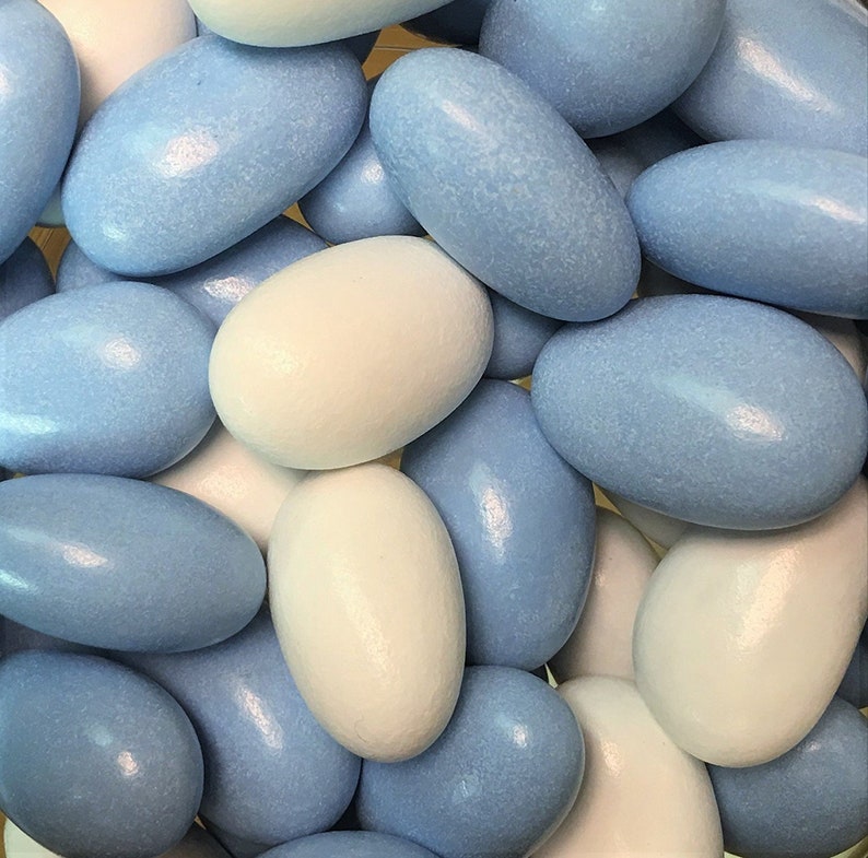 Jordan Almonds by Its Delish blue & White, 2 Lbs Etsy