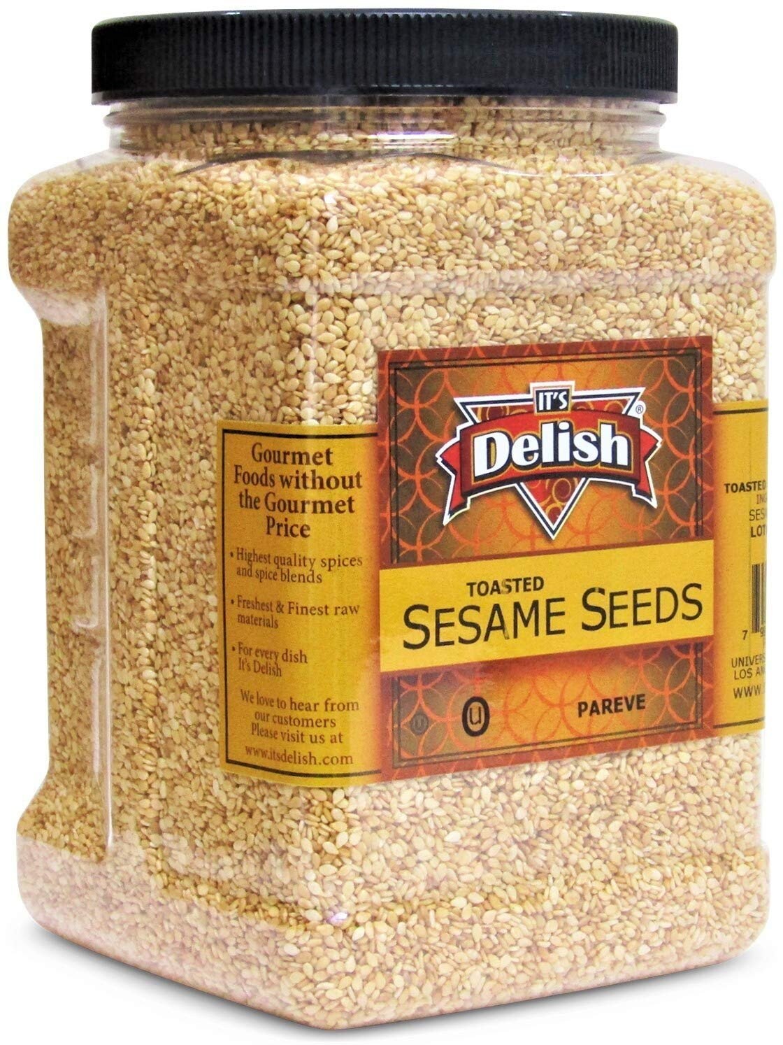 Gourmet Toasted Whole Sesame Seeds by It's Delish 38 OZ Etsy