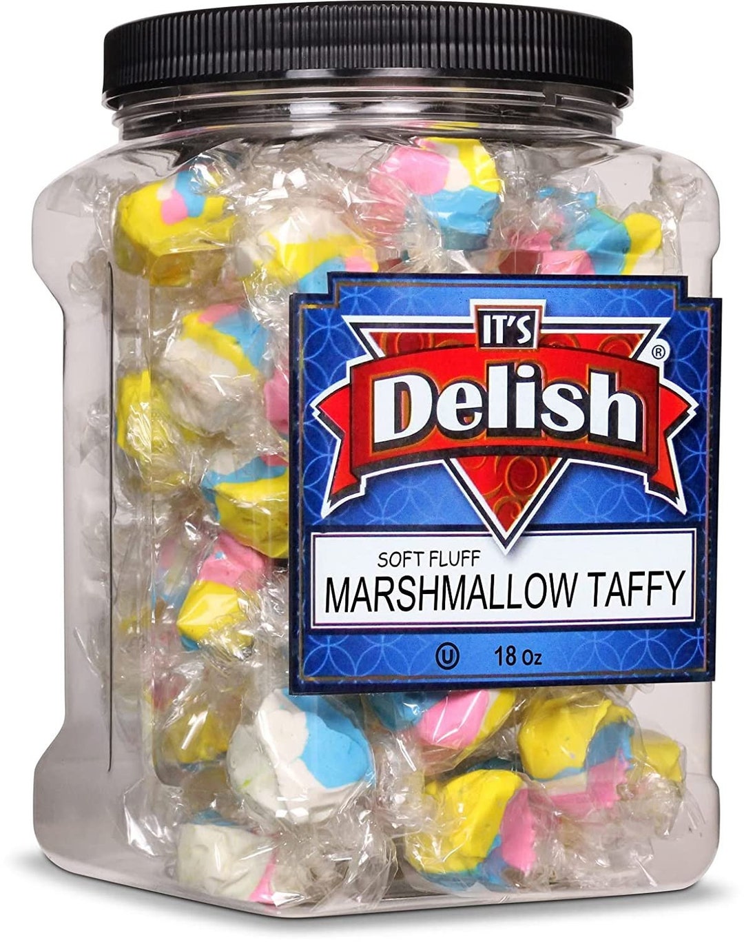 Marshmallow Style Taffy Chews by It's Delish 18 Oz Jumbo Etsy