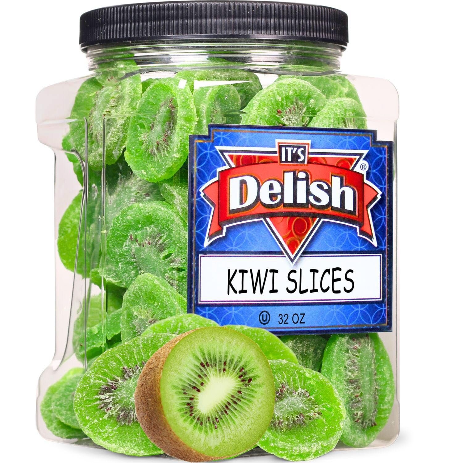 Dried Kiwi Slices by It's Delish, 32 OZ Jumbo Container