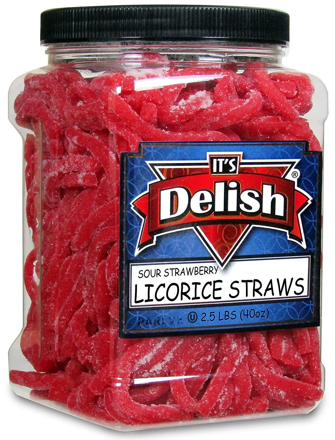Sour Strawberry Licorice Straws by Its Delish 2.5 LBS 40 Oz Etsy