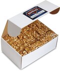 Gourmet Peanut Brittle by It's Delish, 6 LBS Bulk Box – Old Fashion Style Peanut Brittle in Square Cut Pieces – Sweet & Crunchy Candy Bulk